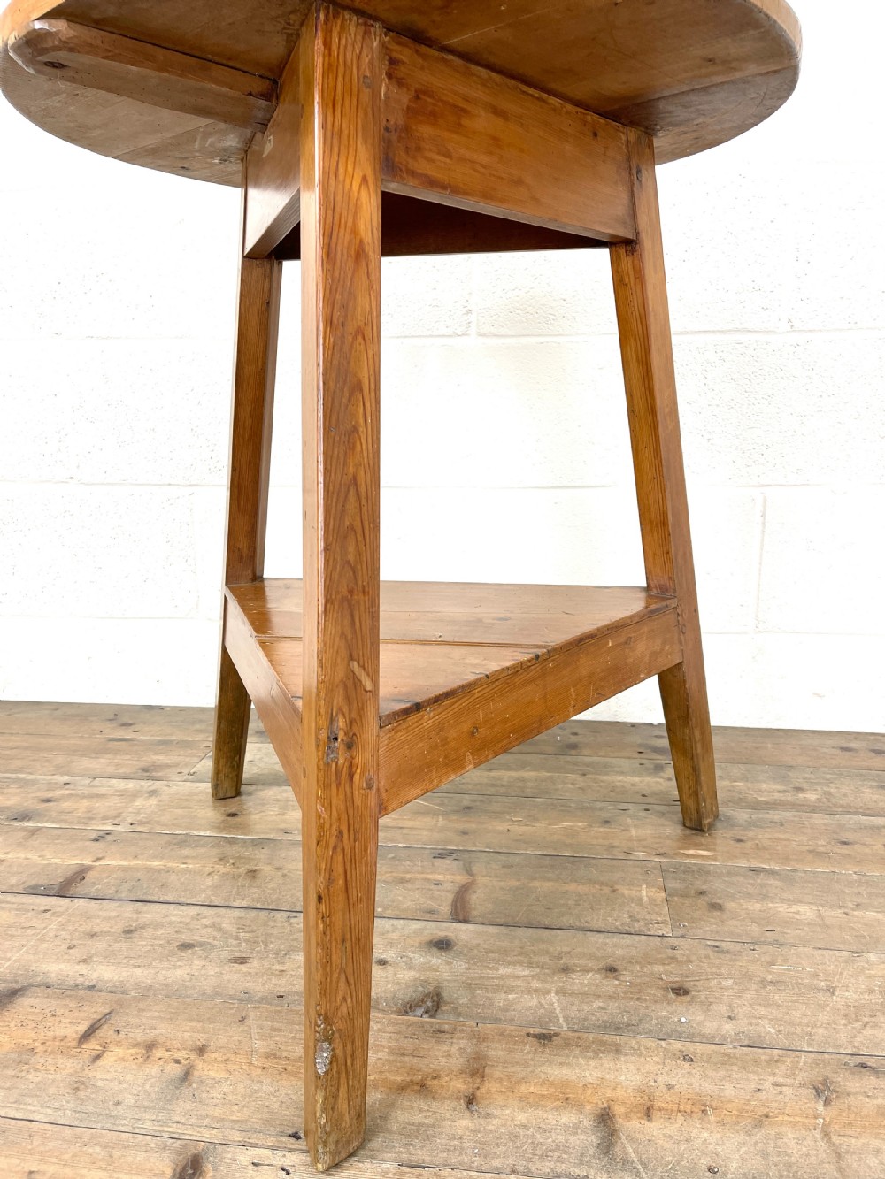 Antique Pine Cricket Table View VII