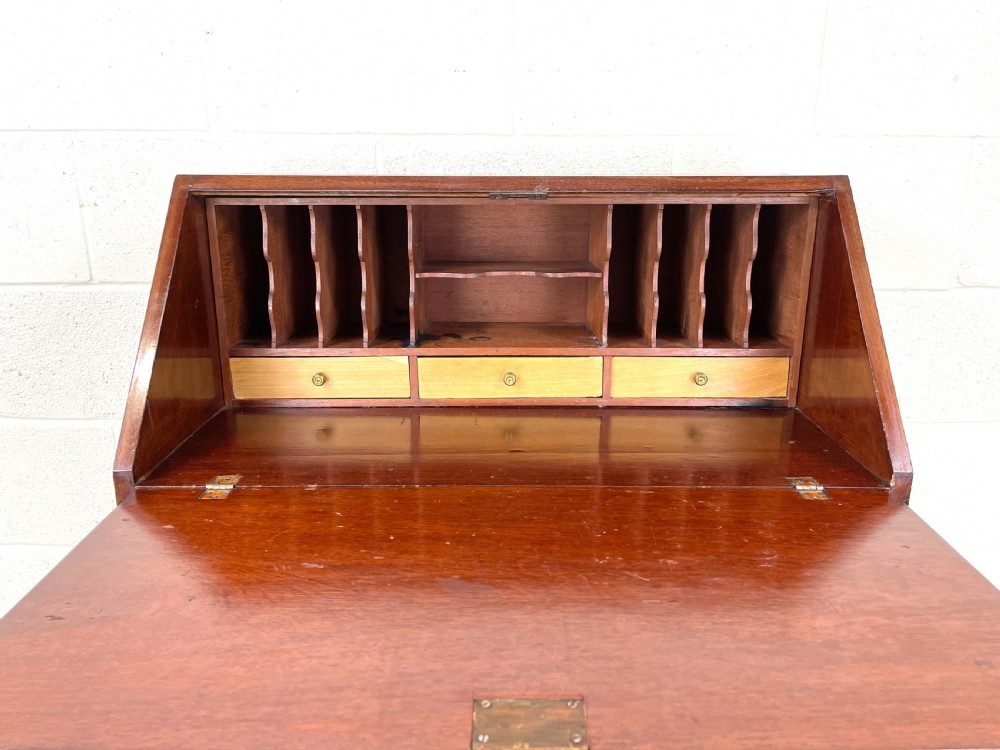 Antique Edwardian Inlaid Bureau View VIII