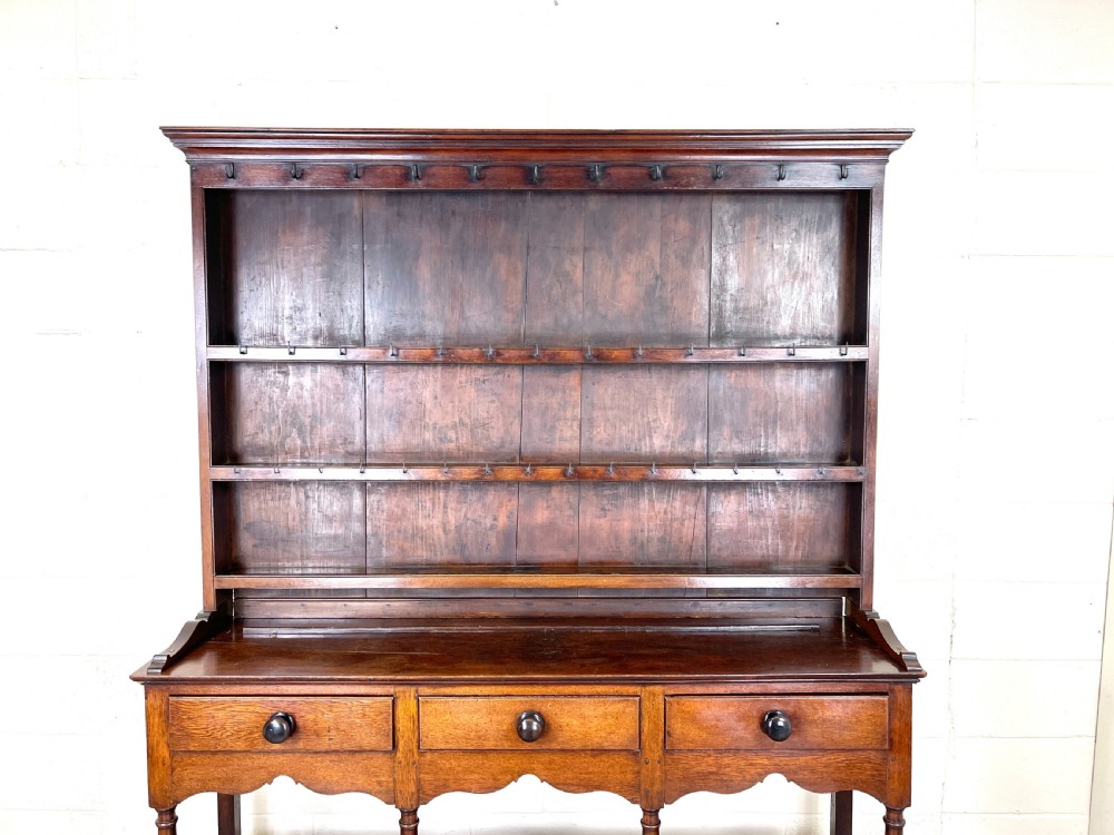 19th Century Welsh Oak Pot Board Dresser View III