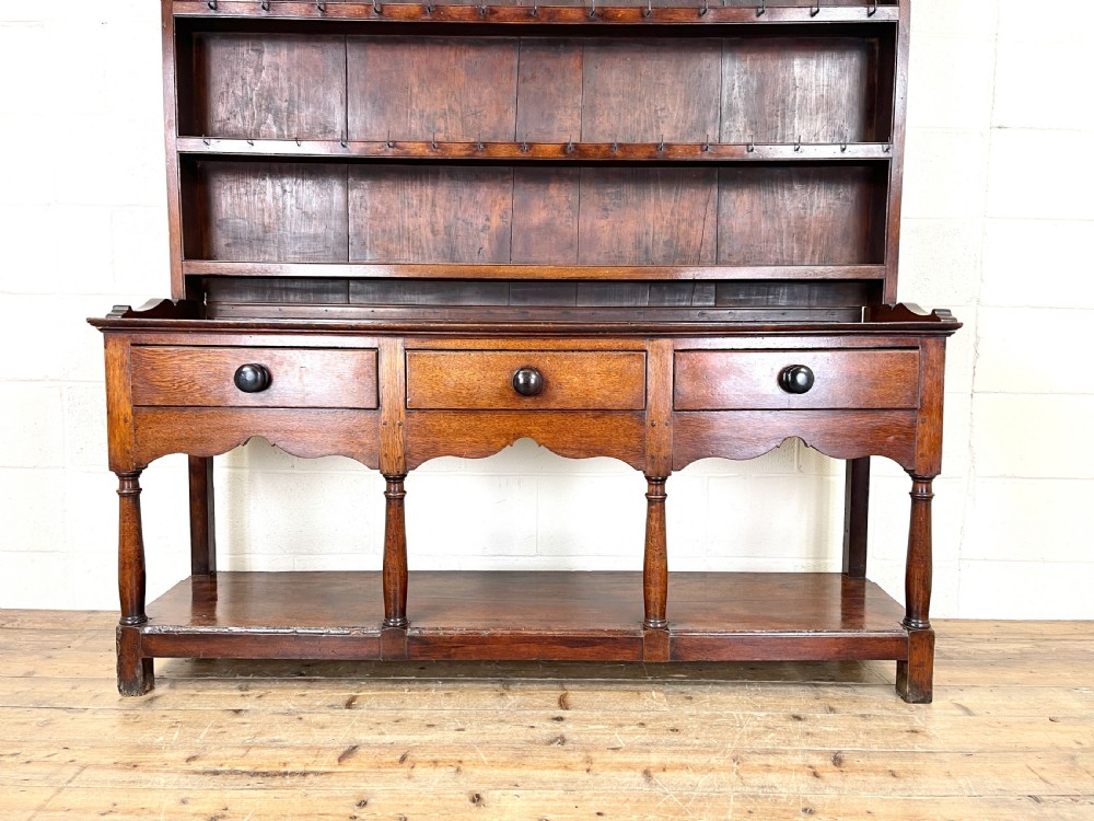 19th Century Welsh Oak Pot Board Dresser View IV
