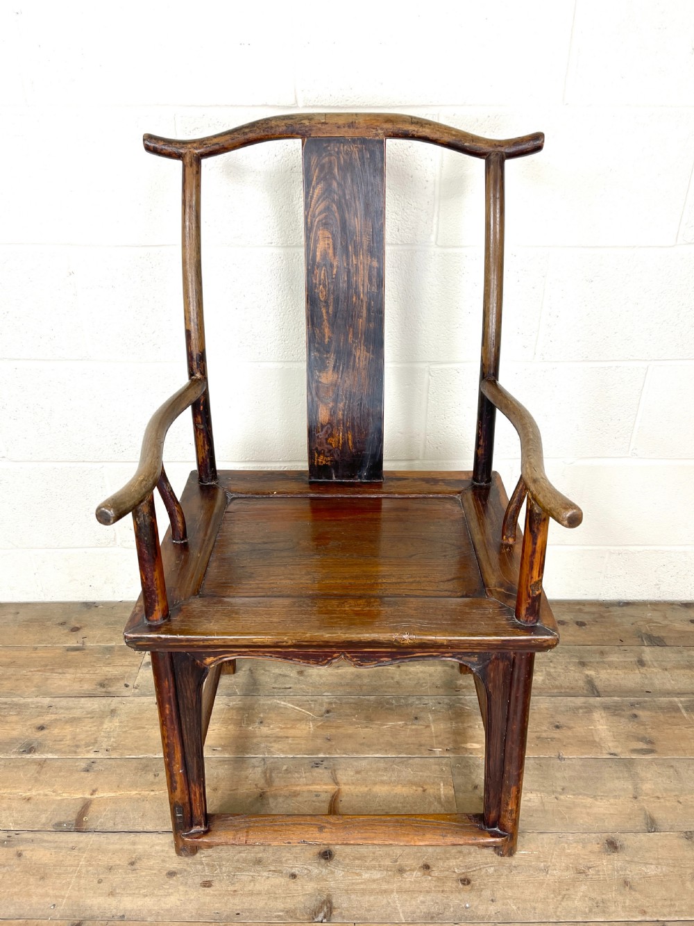 Pair of Antique Chinese Elm Chairs  View III