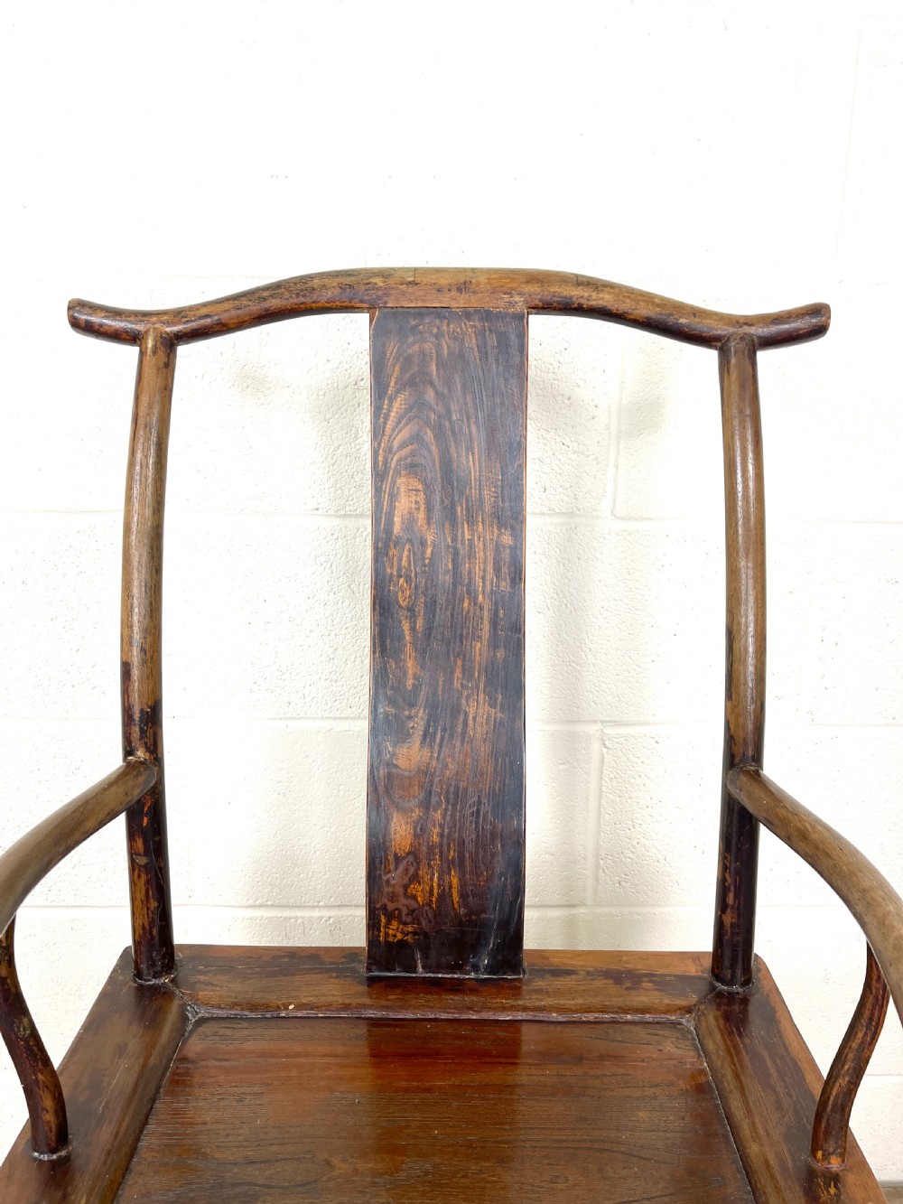 Pair of Antique Chinese Elm Chairs  View VI