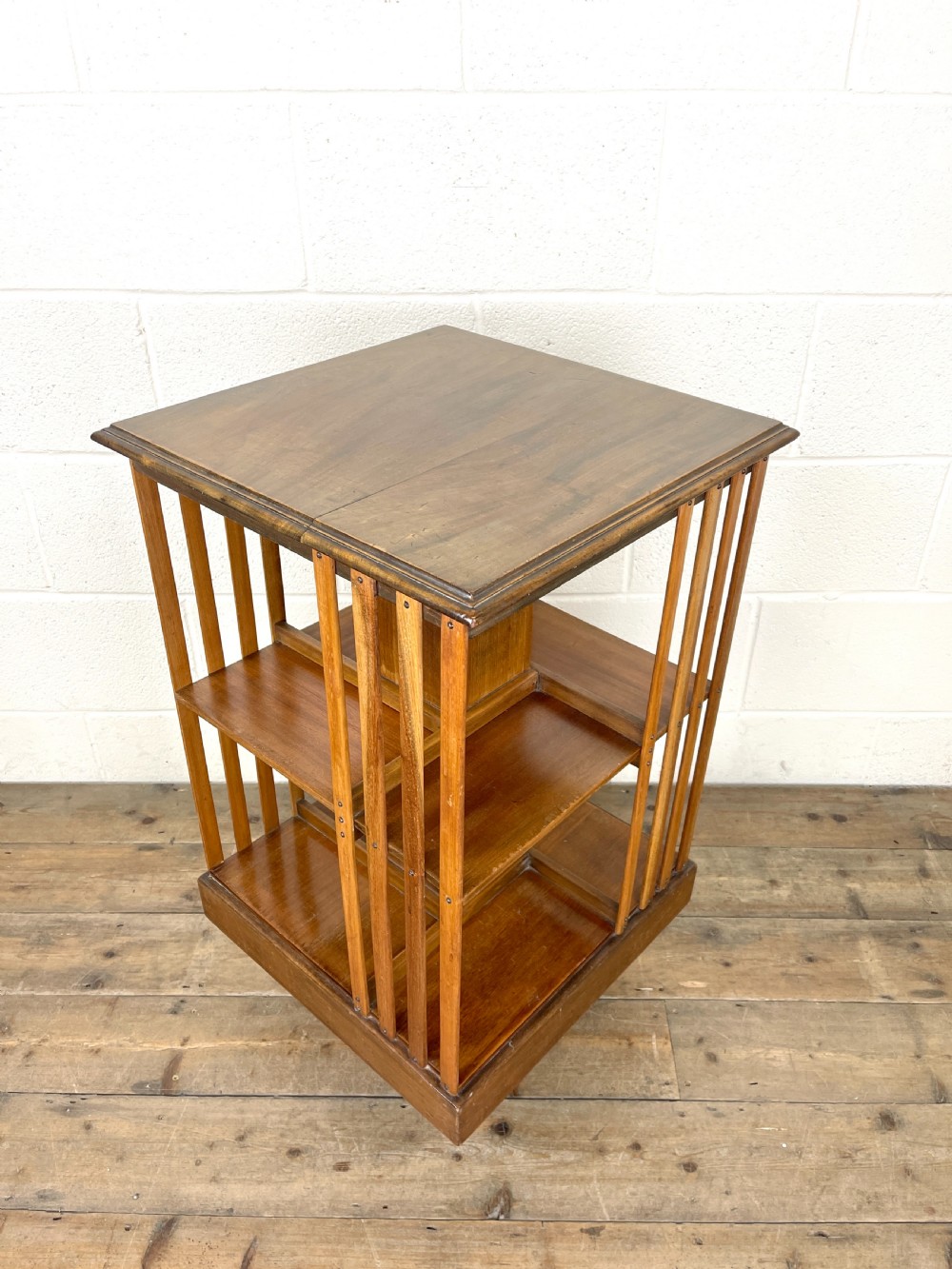 Antique Mahogany Revolving Bookcase View II