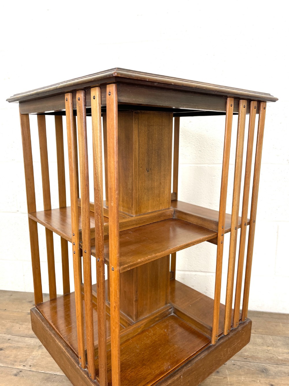 Antique Mahogany Revolving Bookcase View IV