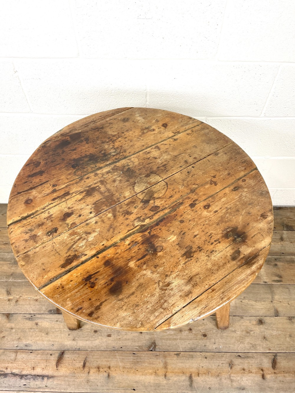 Antique Pine Cricket Table  View IV