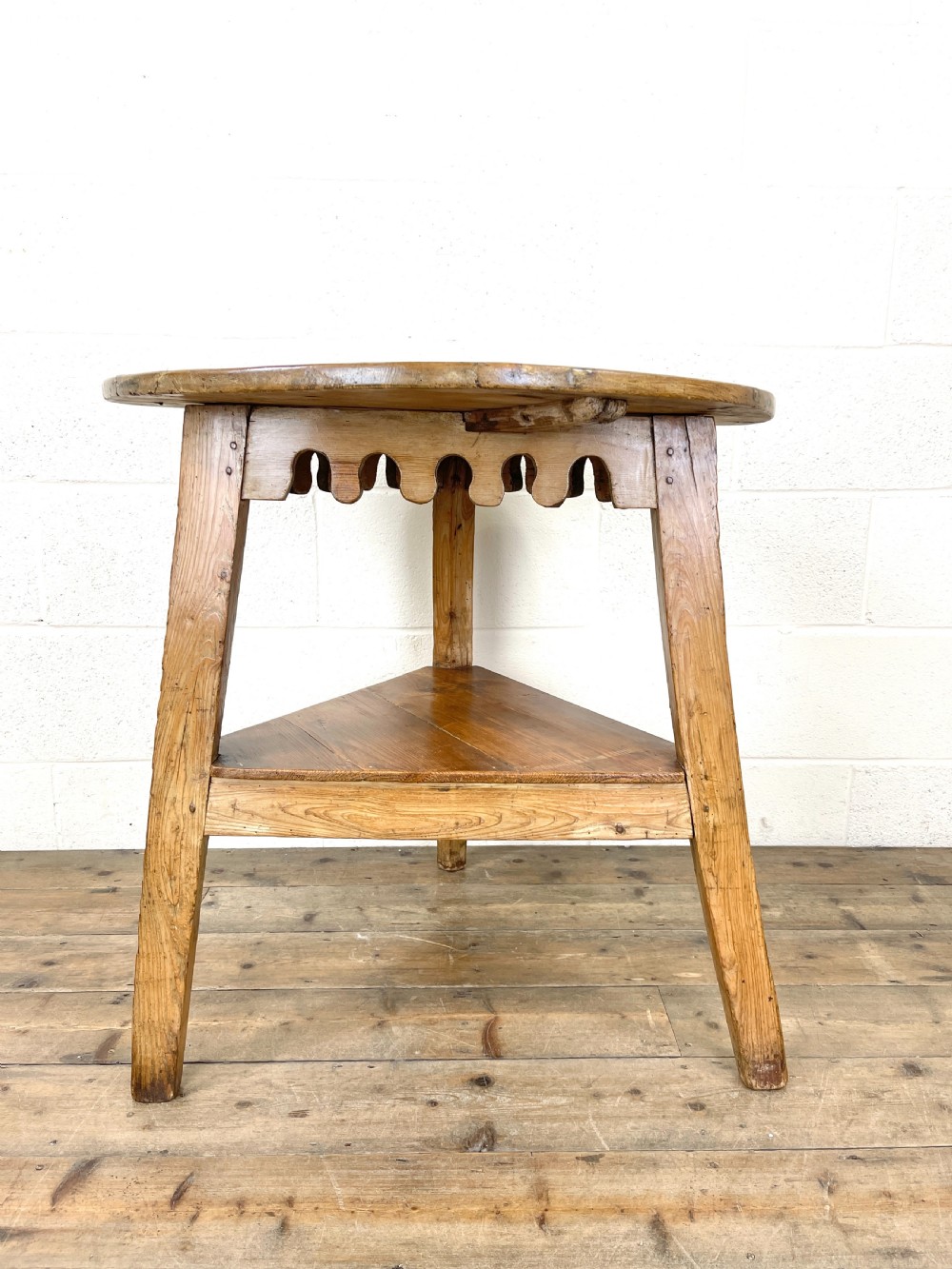 Antique Pine Cricket Table  View V