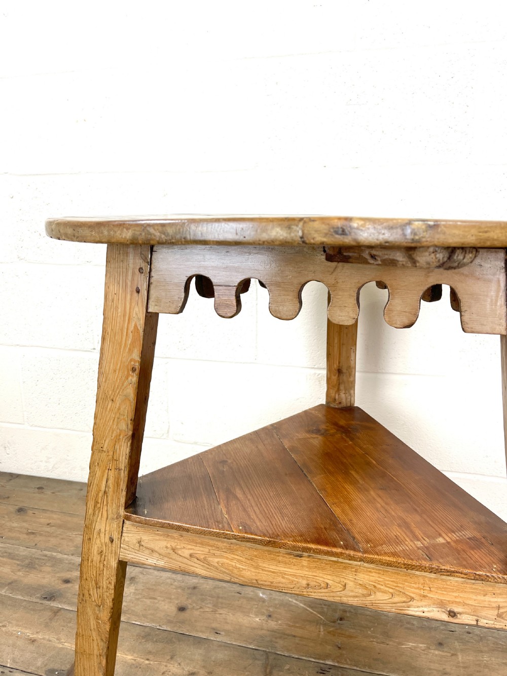 Antique Pine Cricket Table  View VI