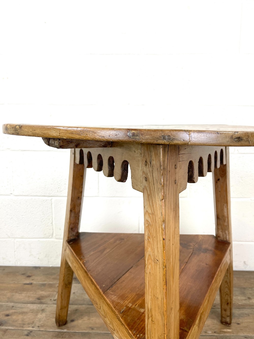 Antique Pine Cricket Table  View VIII
