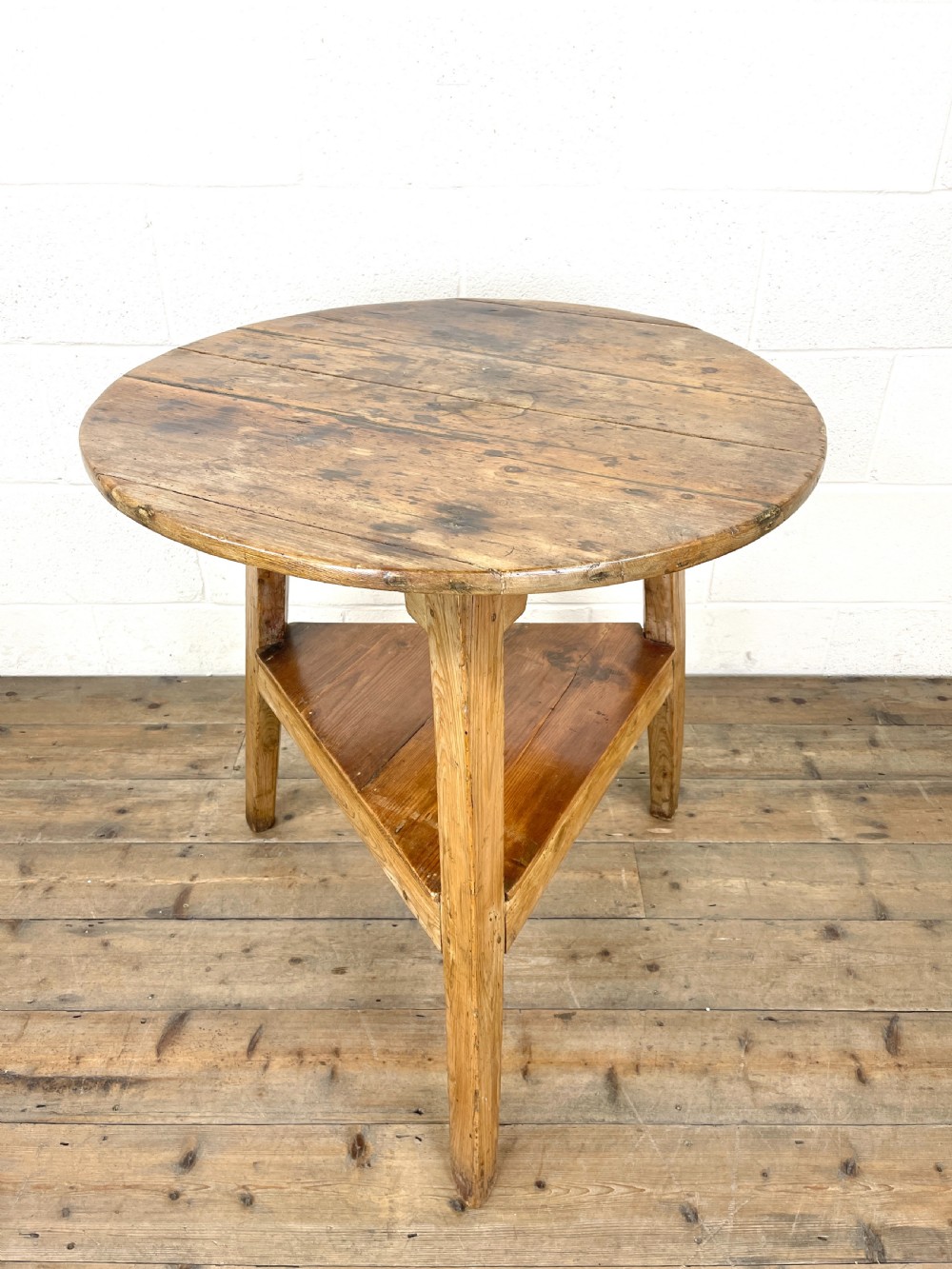 Antique Pine Cricket Table  View IX