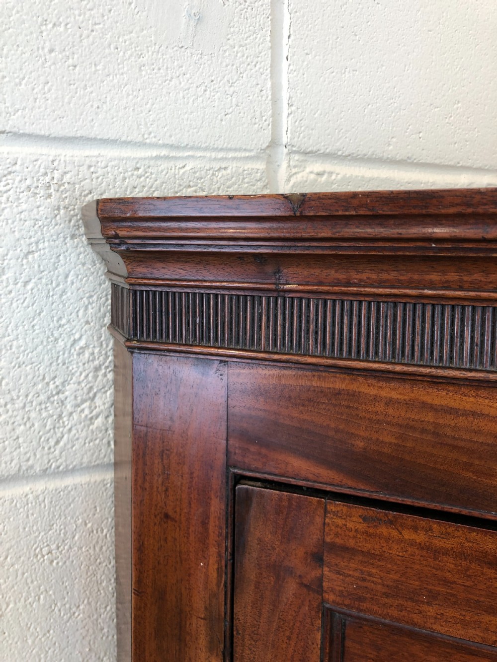 Antique Mahogany Wall Hanging Corner Cupboard View VI