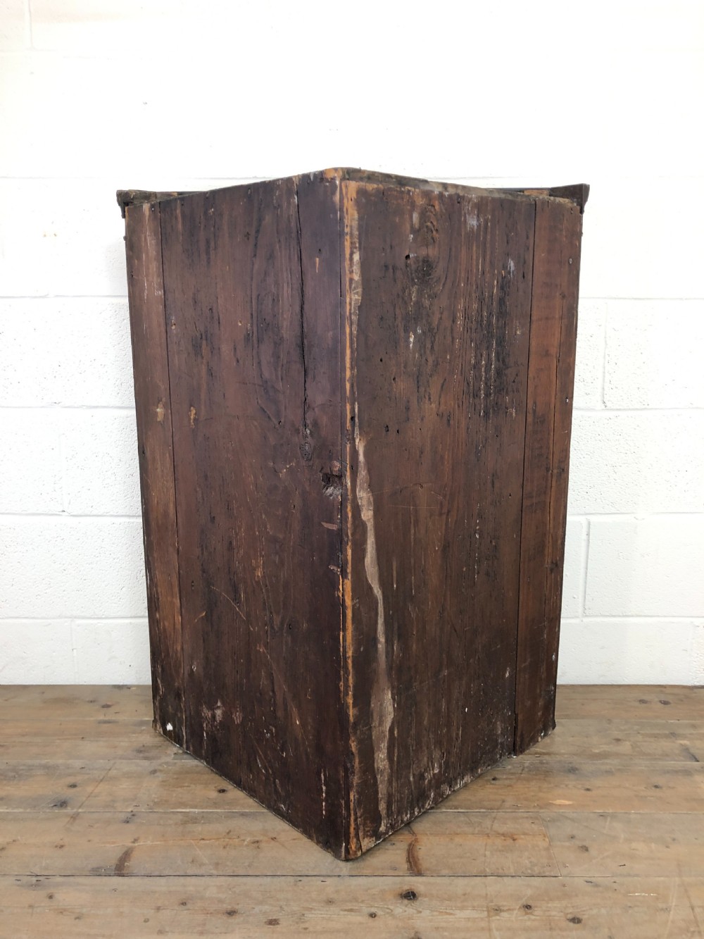 Antique Mahogany Wall Hanging Corner Cupboard View XI
