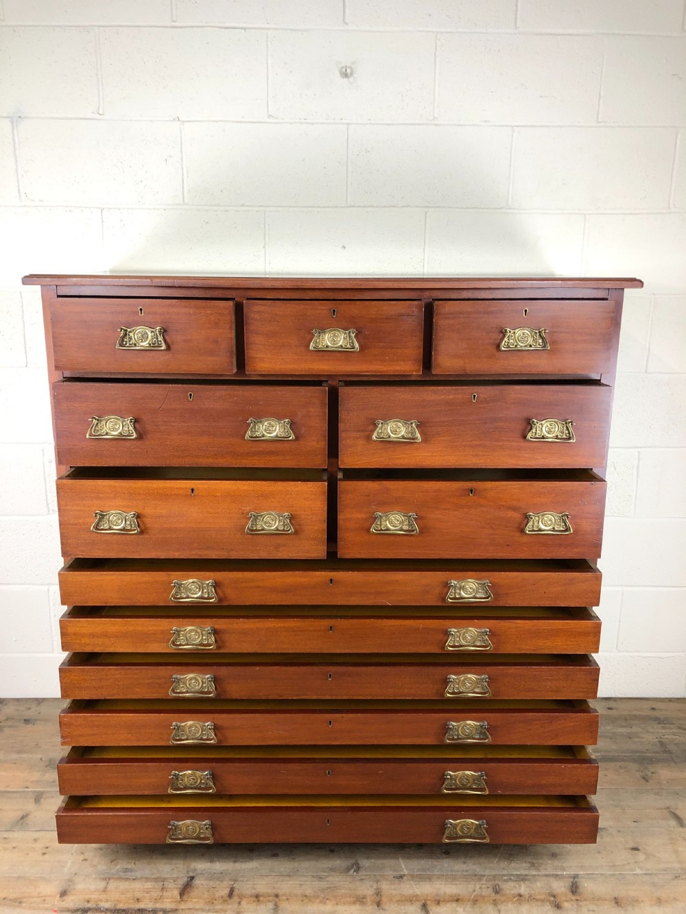 Large Antique Mahogany Chest of Drawers View X