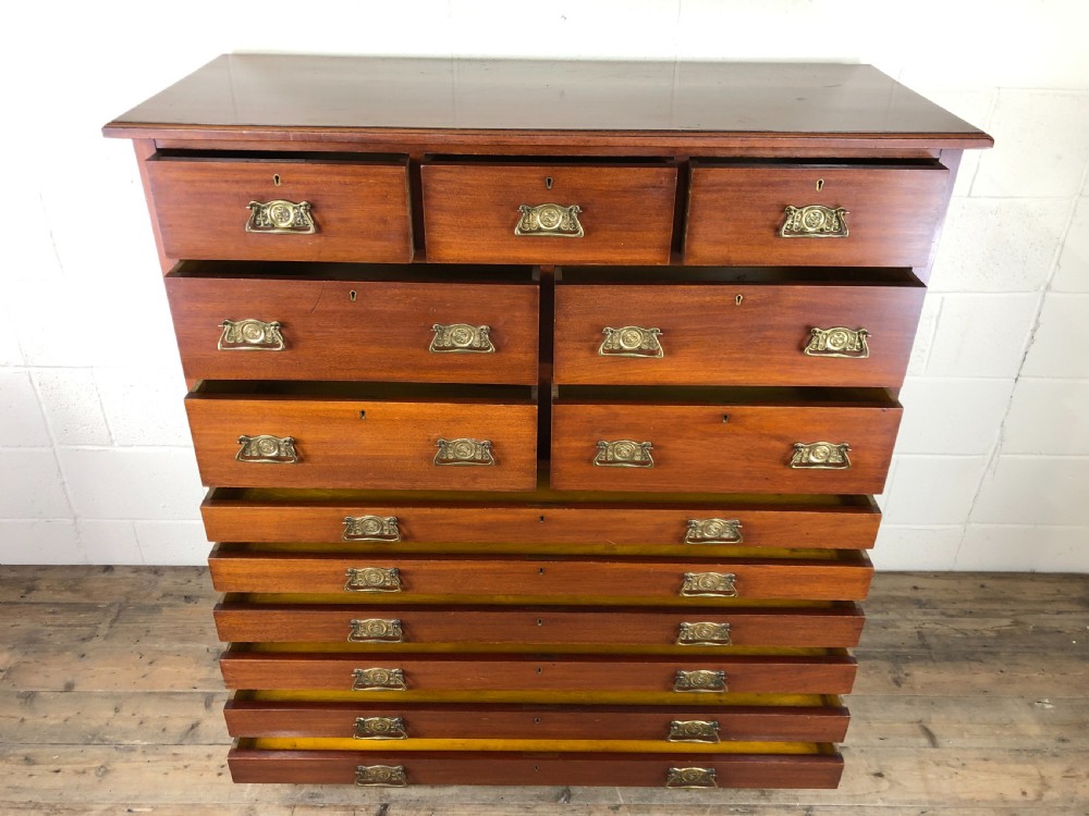 Large Antique Mahogany Chest of Drawers View XI