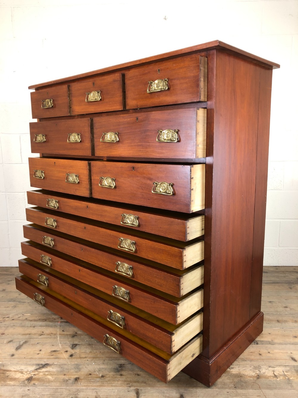 Large Antique Mahogany Chest of Drawers View XII