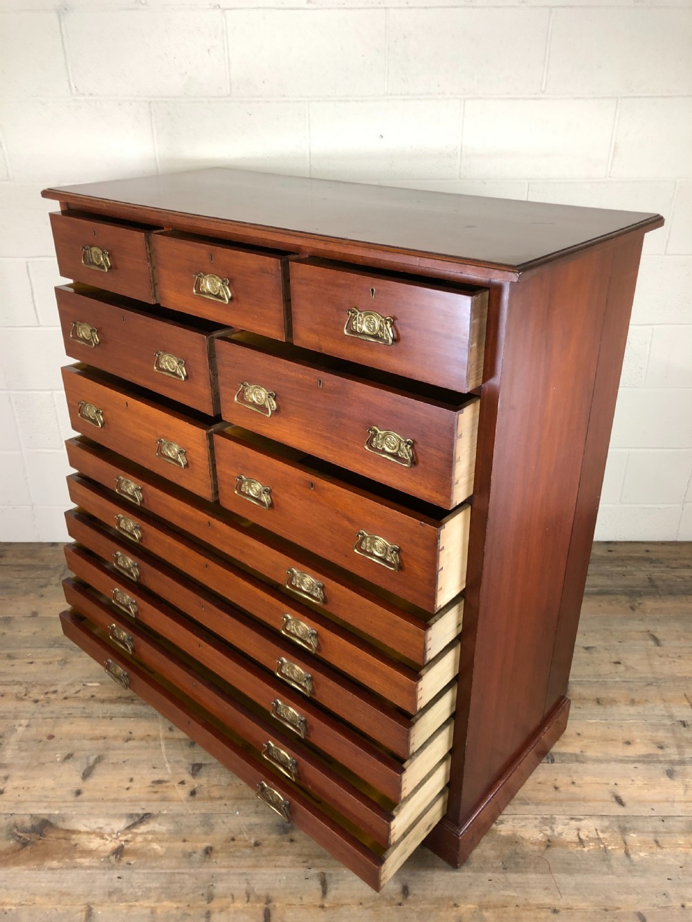 Large Antique Mahogany Chest of Drawers View XIII