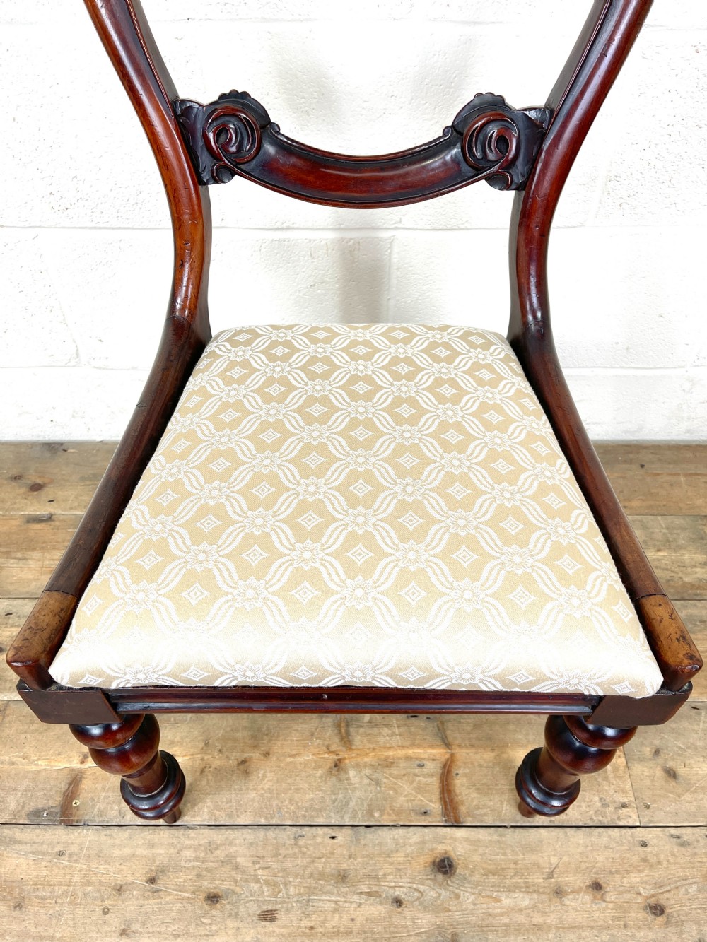 Set of Four Victorian Mahogany Dining Chairs View VII