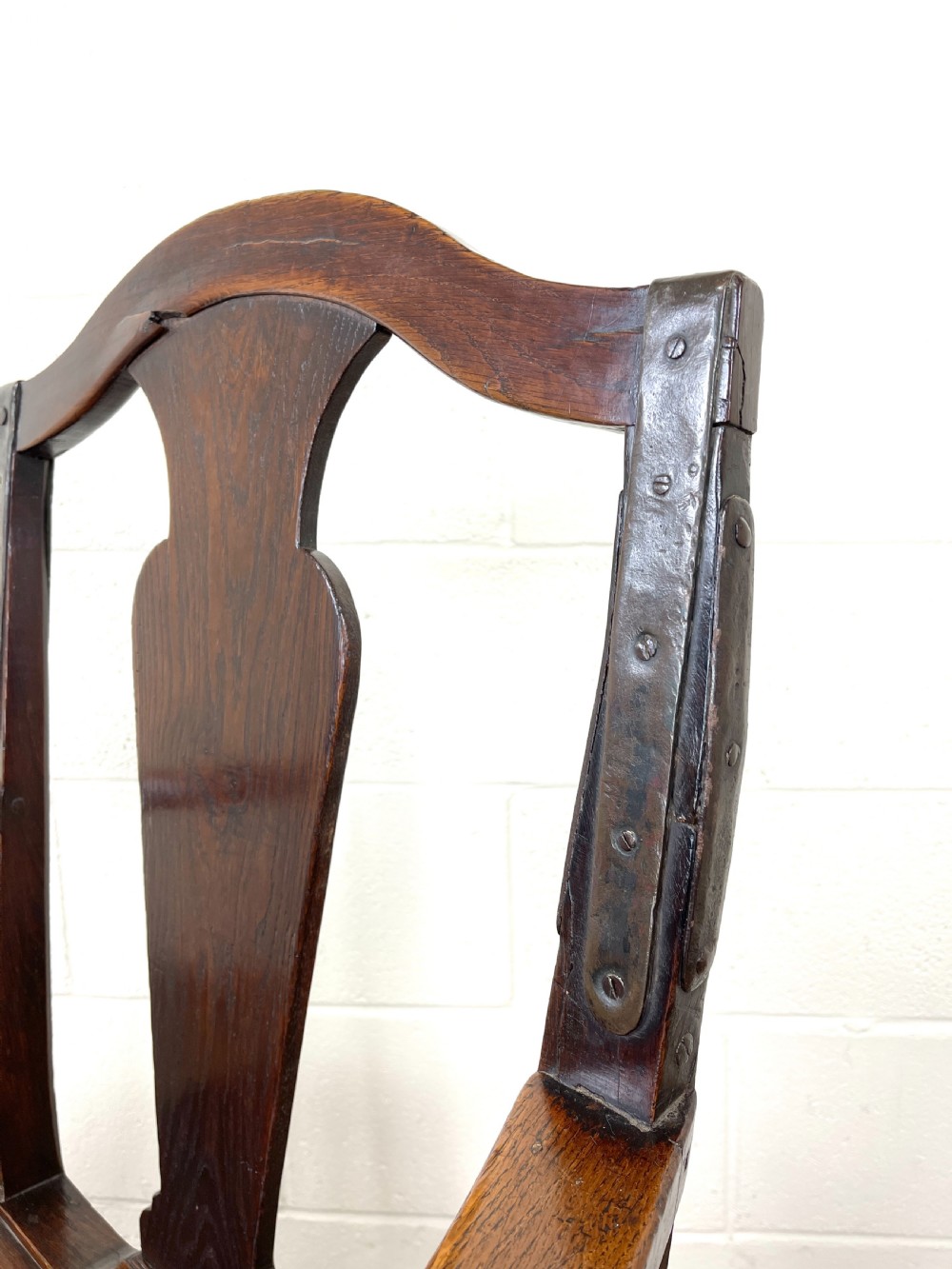  Large Antique Welsh Oak Farmhouse Armchair View IX