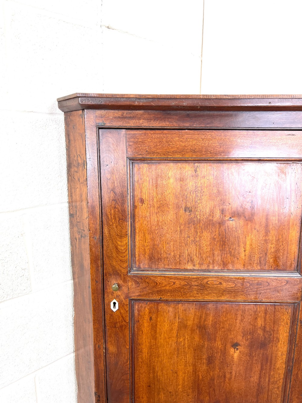Antique Georgian Fruitwood Corner Cupboard View III