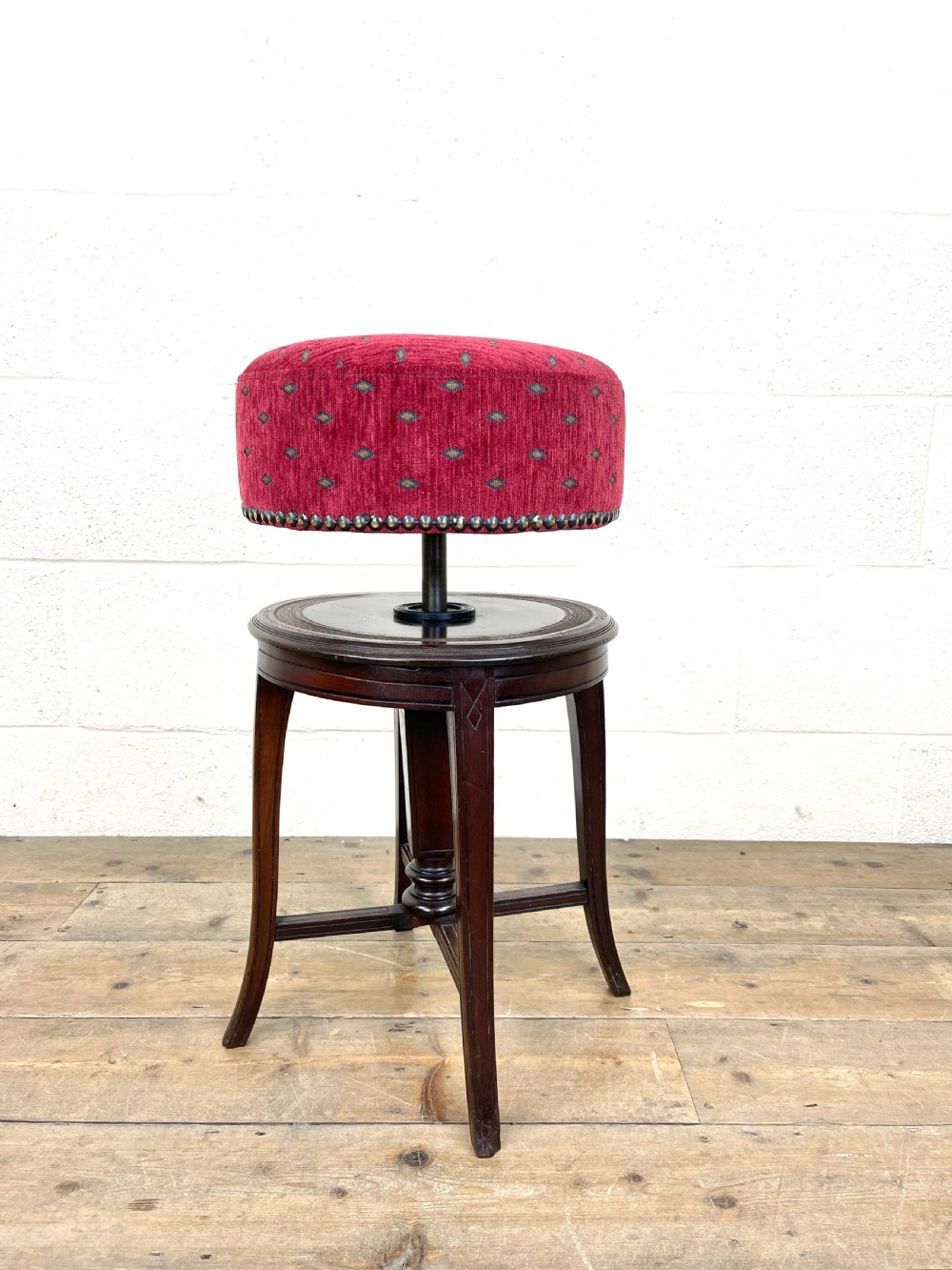 Antique Mahogany Piano Stool View VIII
