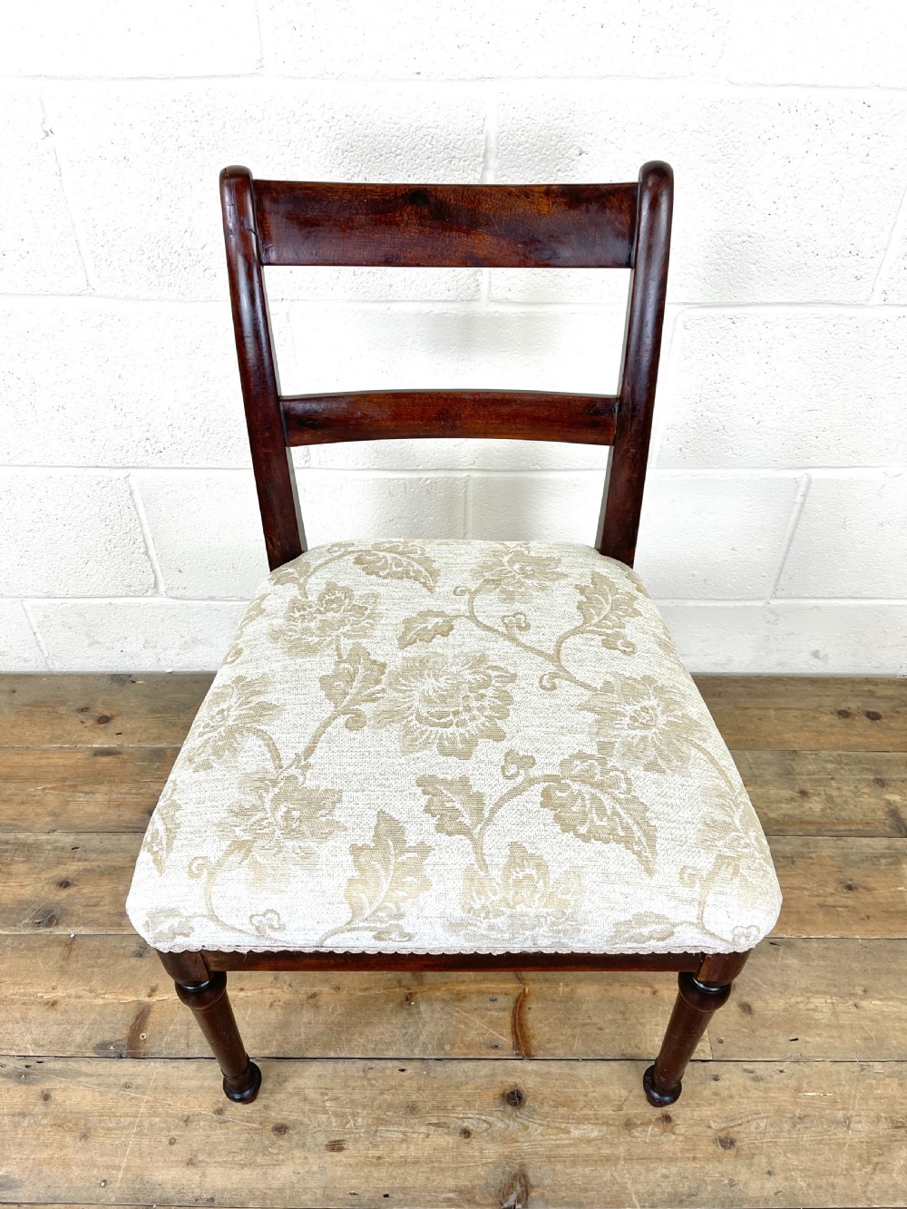 Set of Four Antique Mahogany Dining Chairs View V