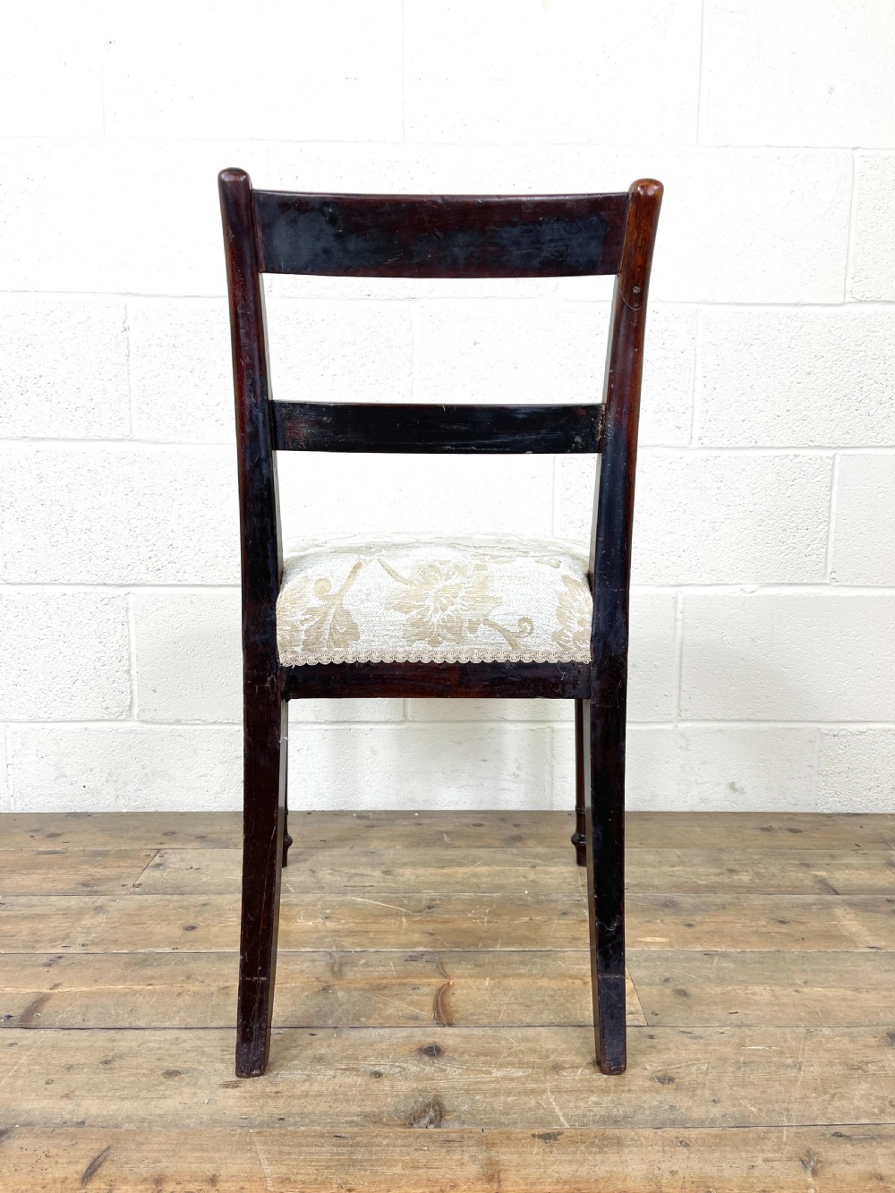 Set of Four Antique Mahogany Dining Chairs View X