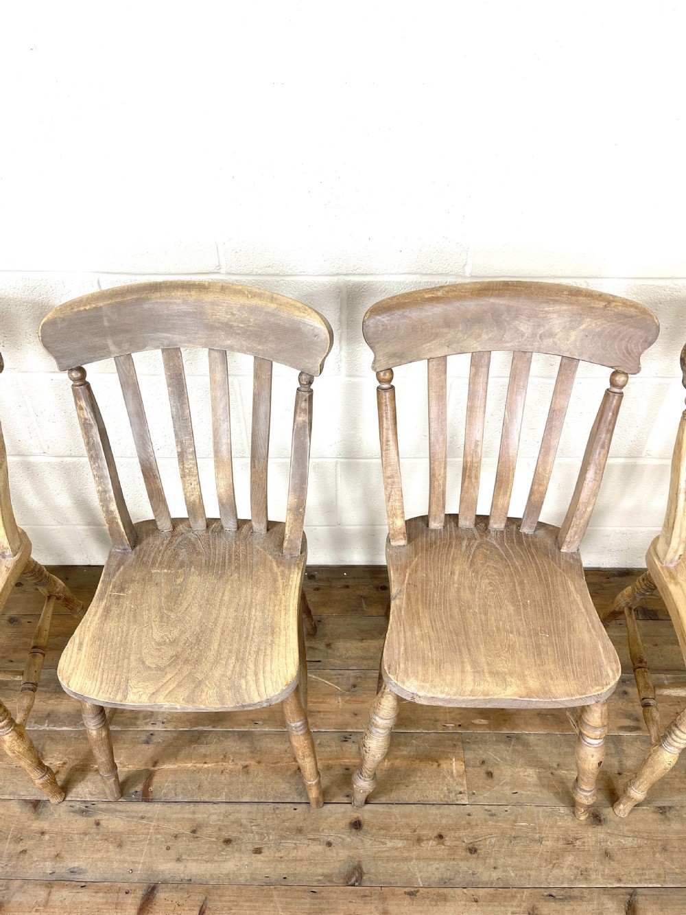 Four Similar Antique Kitchen Chairs View VII