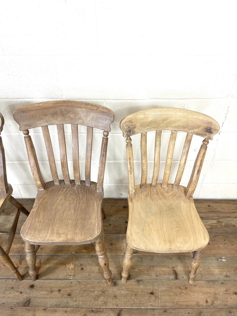Four Similar Antique Kitchen Chairs View VIII