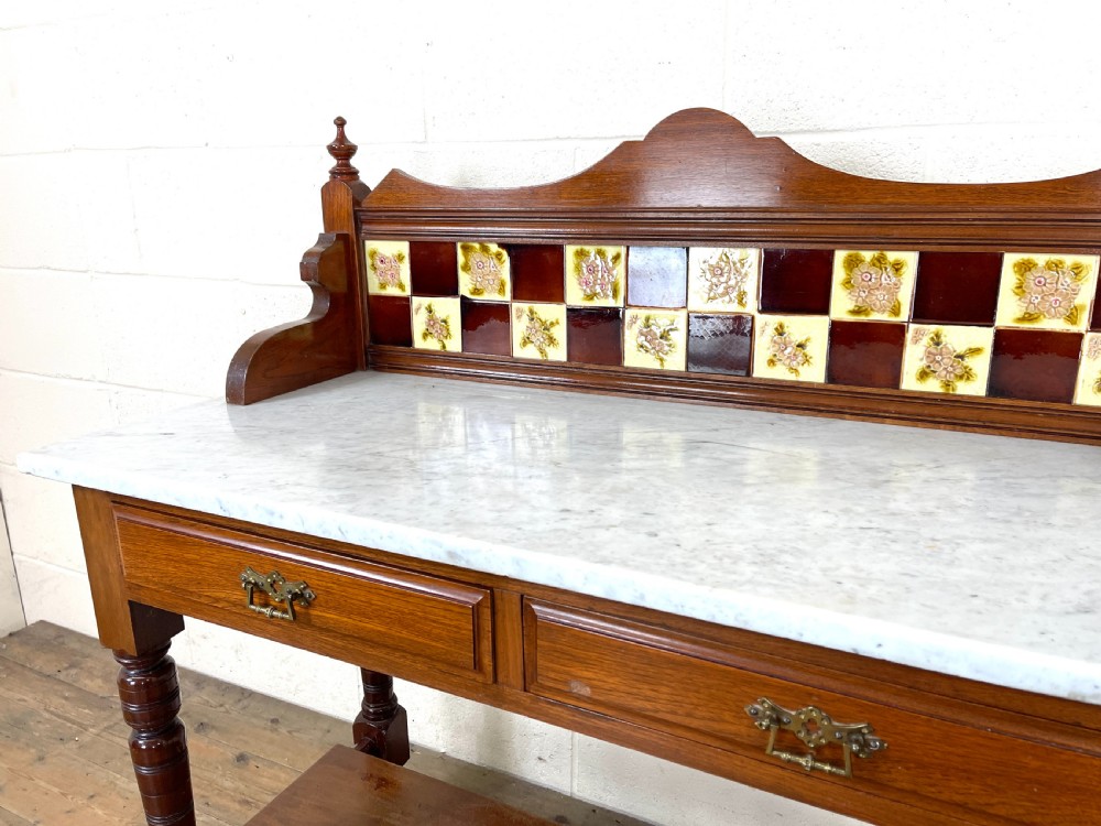 Antique Edwardian Mahogany Washstand  View V