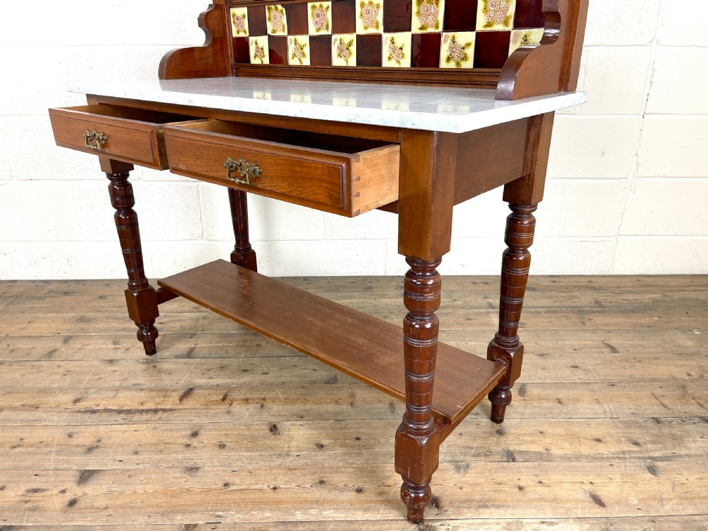 Antique Edwardian Mahogany Washstand  View VIII