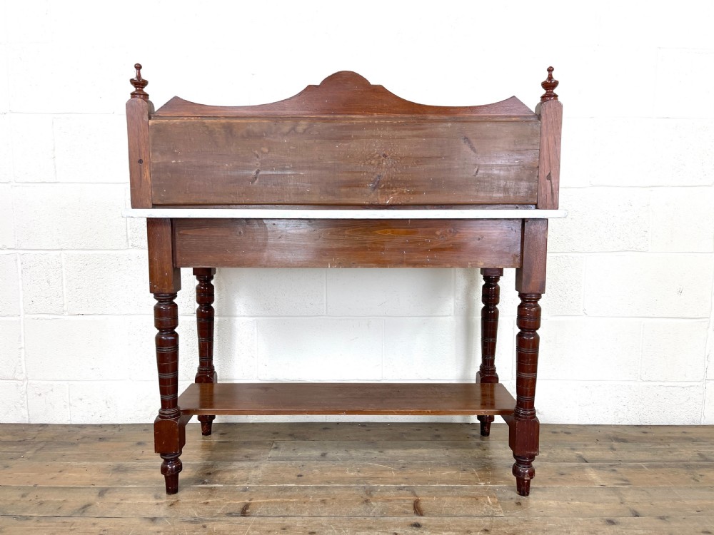 Antique Edwardian Mahogany Washstand  View IX