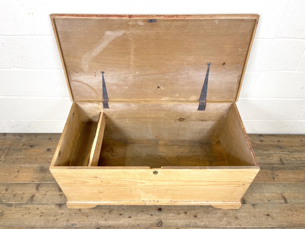 Antique Pine Blanket Box View IV