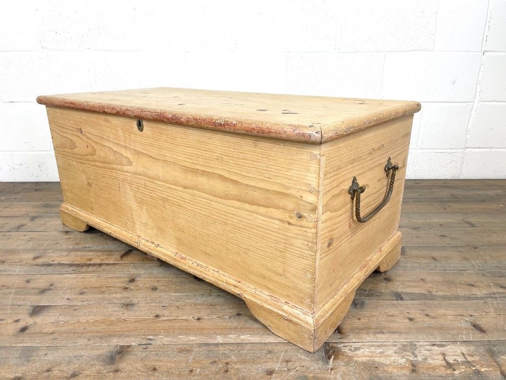 Antique Pine Blanket Box View VI