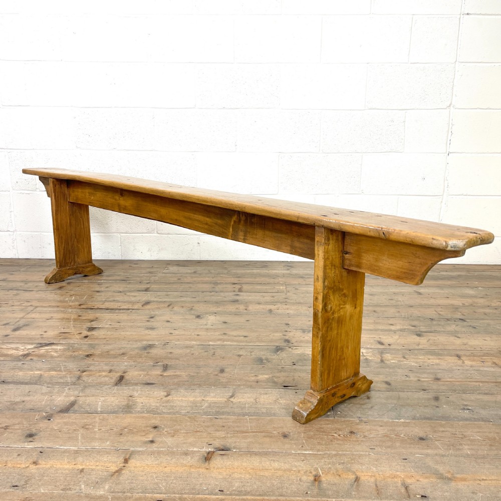 Late 19th Century Antique Pine Bench