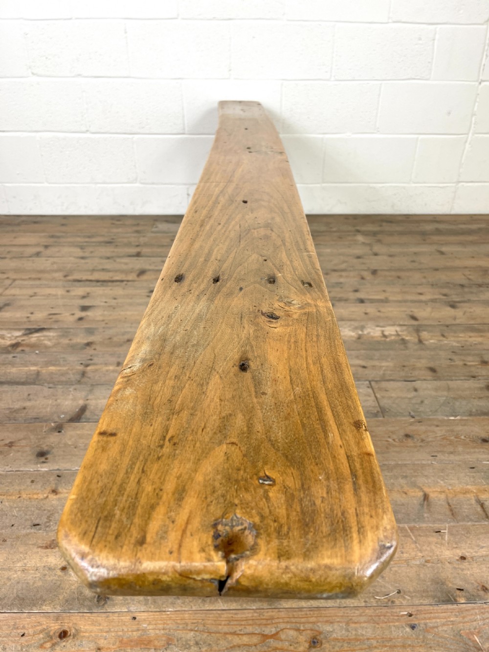 Late 19th Century Antique Pine Bench View X
