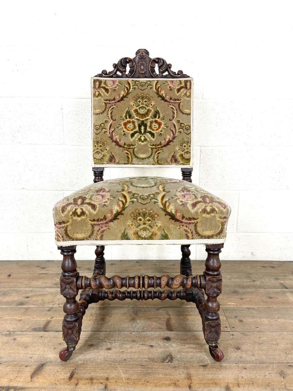 Set of Four Victorian Carved Oak Dining Chairs View III