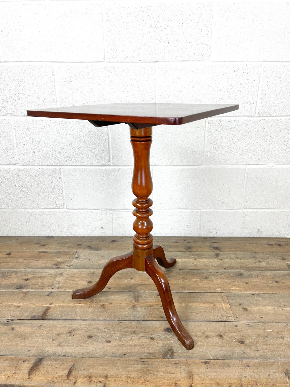 Small Antique Mahogany Tilt Top Table  View V