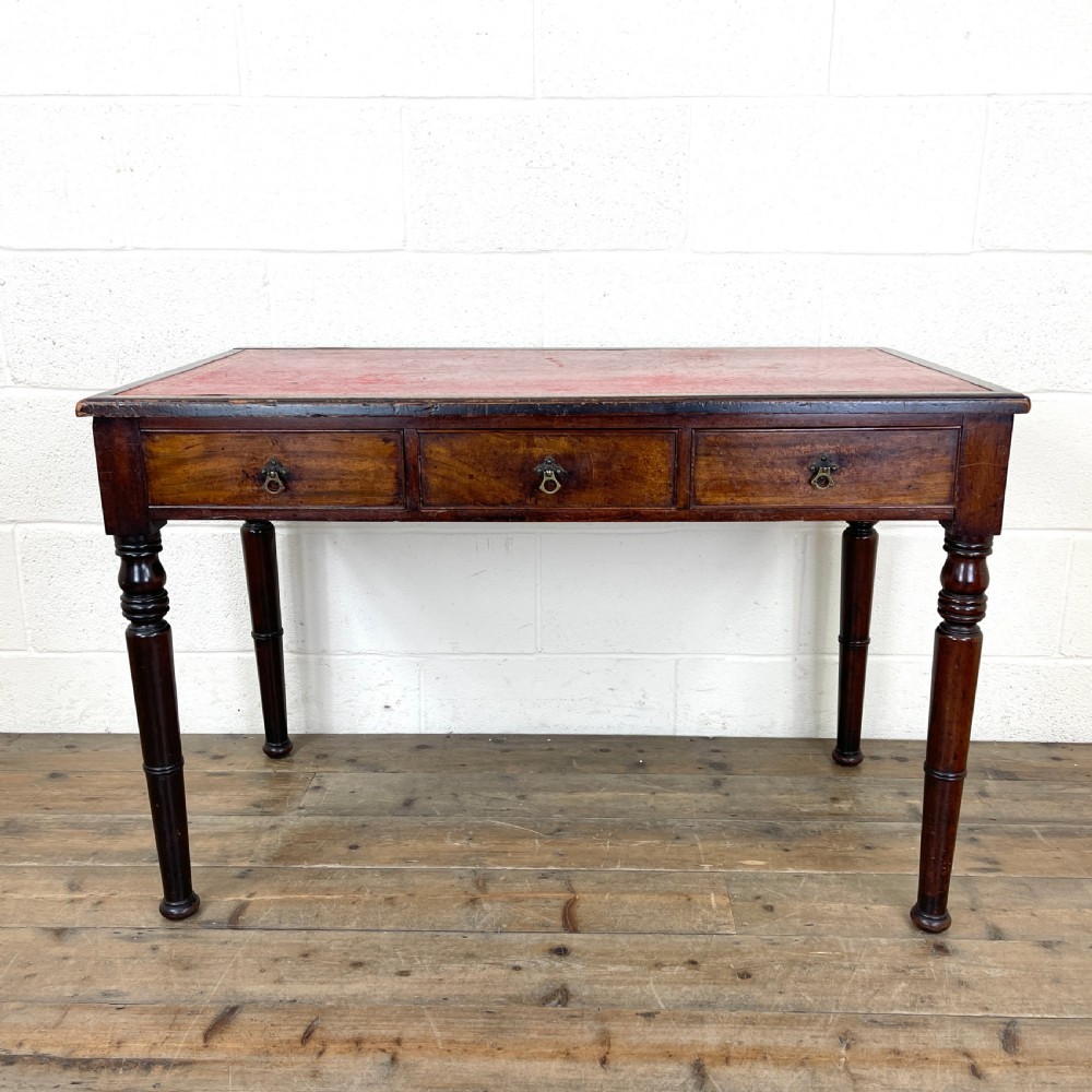 Antique Mahogany Desk with Leather Top