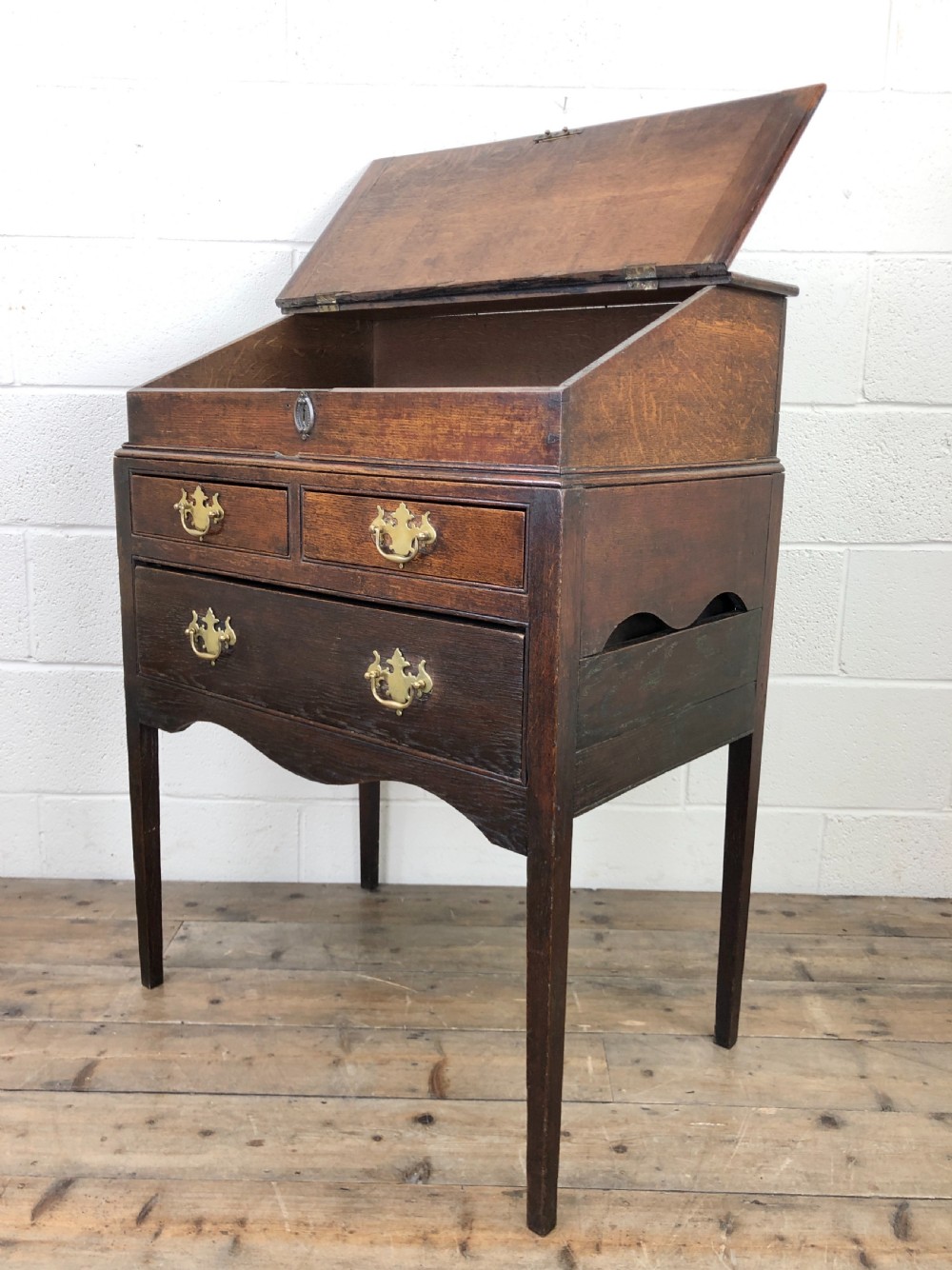 Antique 18th Century Oak Clerk’s Desk View VII
