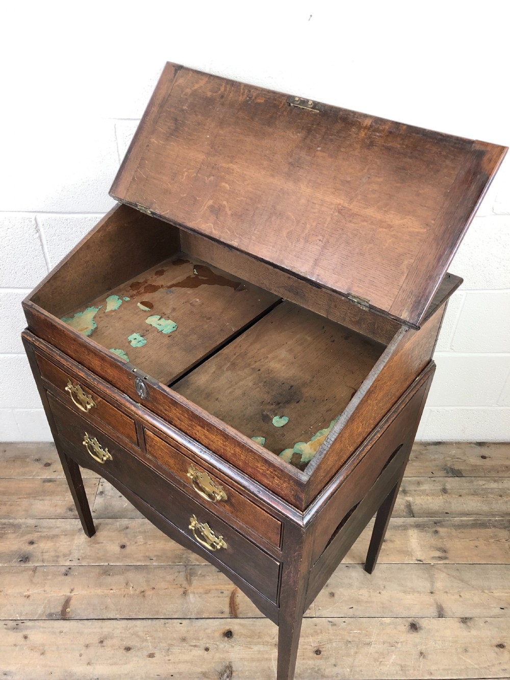 Antique 18th Century Oak Clerk’s Desk View VIII