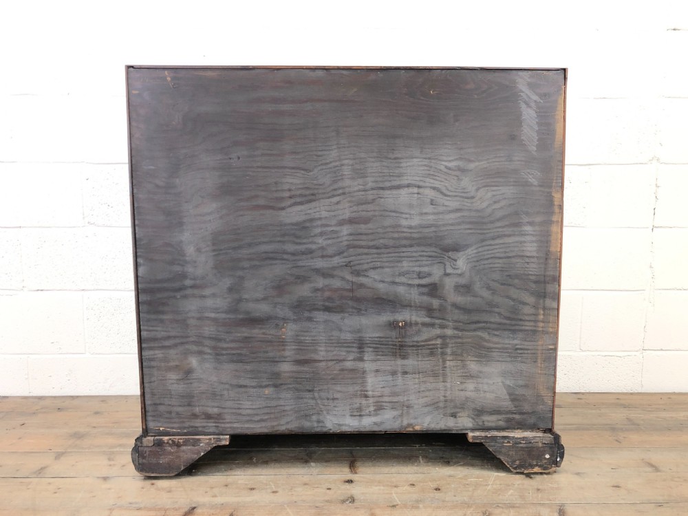 Antique Georgian Mahogany Fall Front Bureau View IX