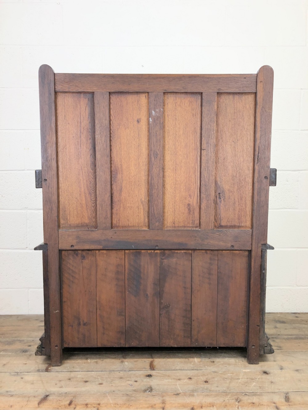 Early 20th Century Antique Oak Settle Bench View X