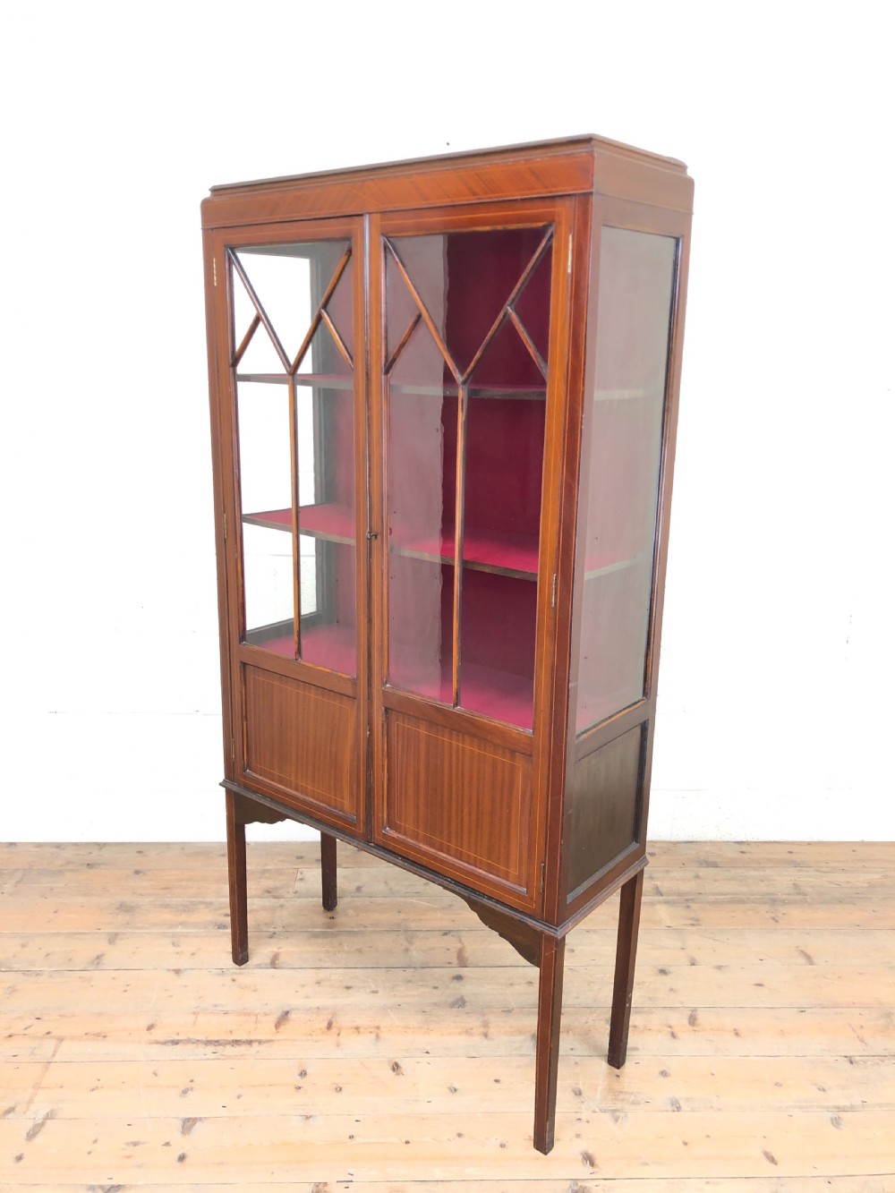 Antique Edwardian Mahogany Display Cabinet View VI
