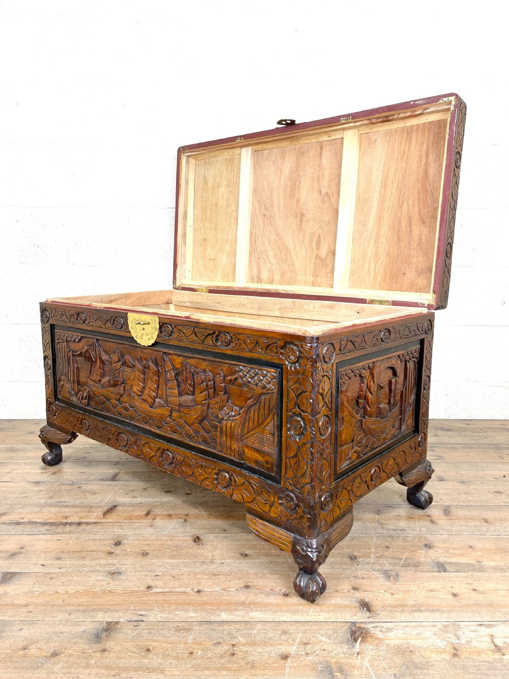 Oriental Camphor Chest or Trunk View IX