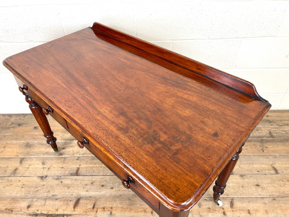 Antique Victorian Mahogany Side Table View VIII