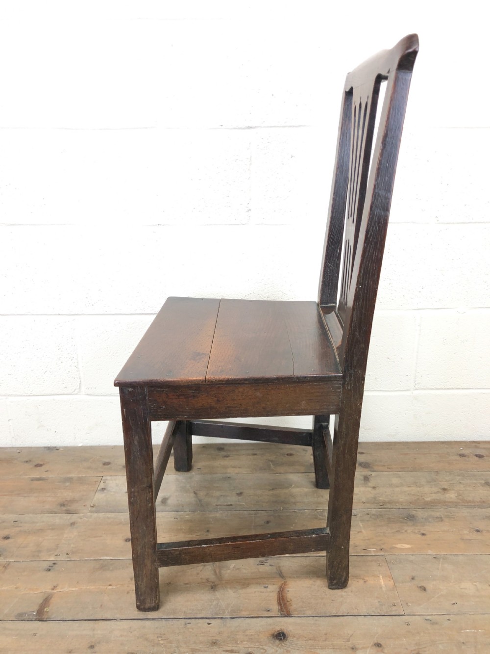 Antique Welsh Oak Farmhouse Chair View V