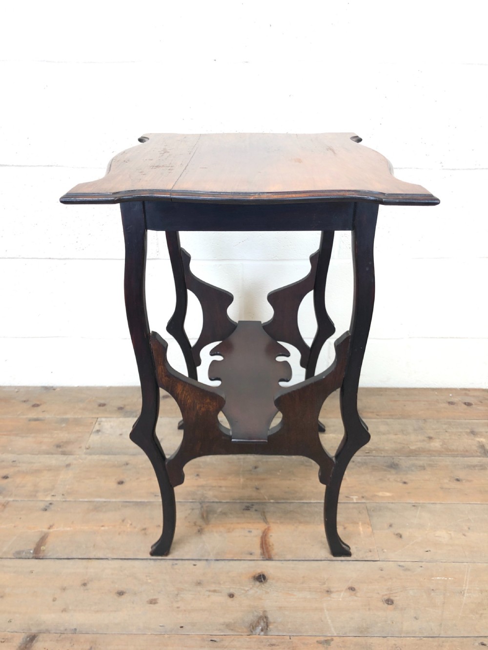 Antique Carved Oak Occasional Table View IV