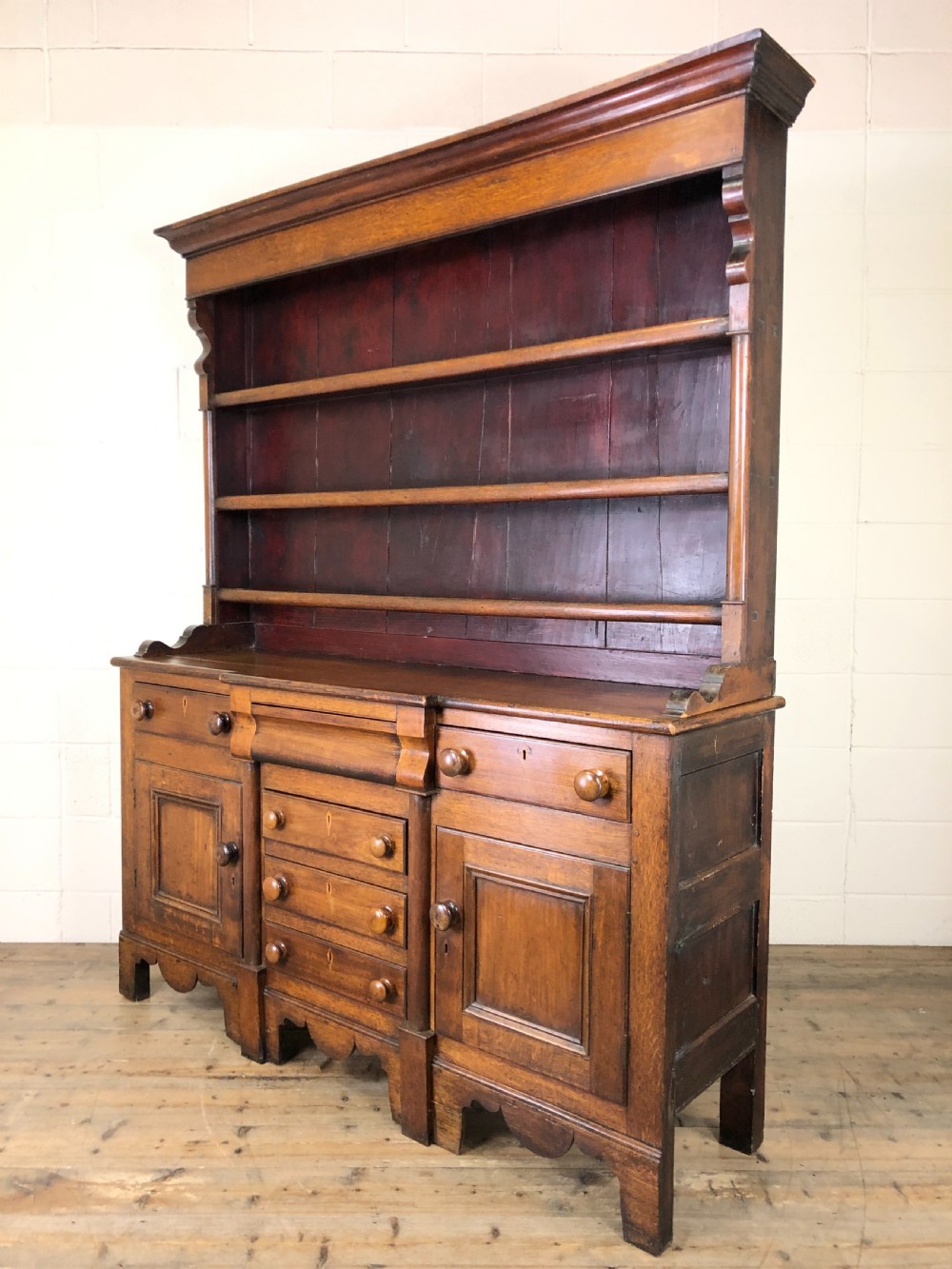 ANTIQUE 19TH CENTURY OAK DRESSER View XI
