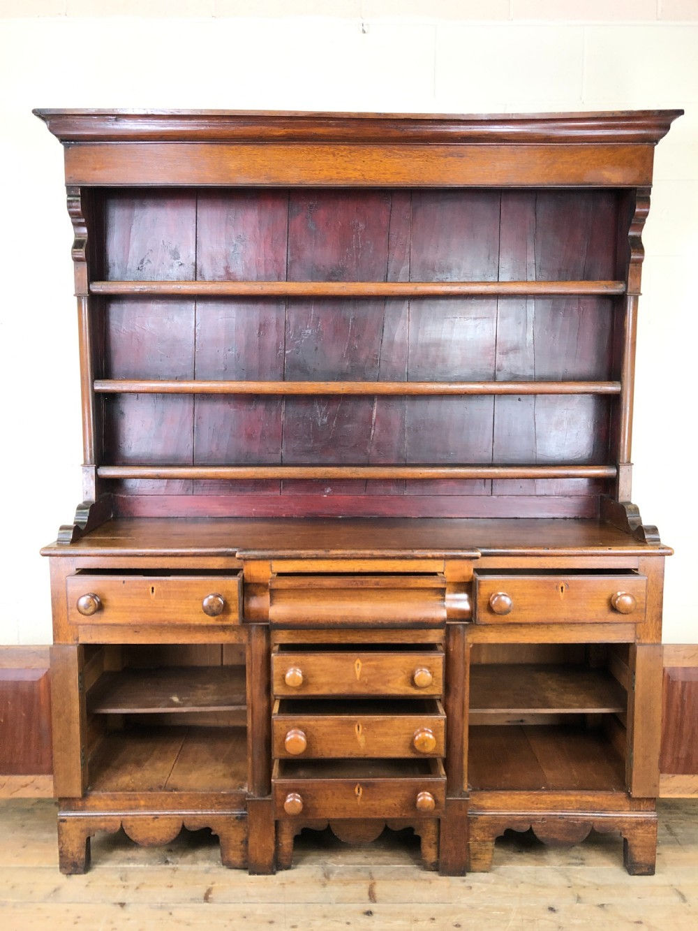 ANTIQUE 19TH CENTURY OAK DRESSER View XIII