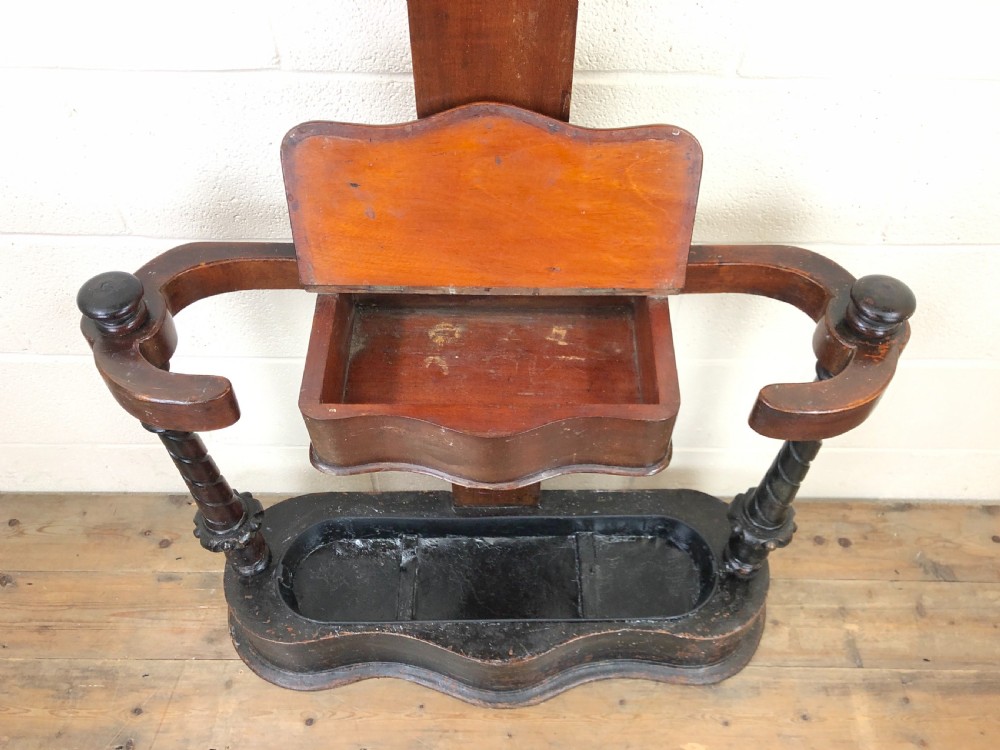 ANTIQUE VICTORIAN MAHOGANY TREE SHAPED HALL STAND View III