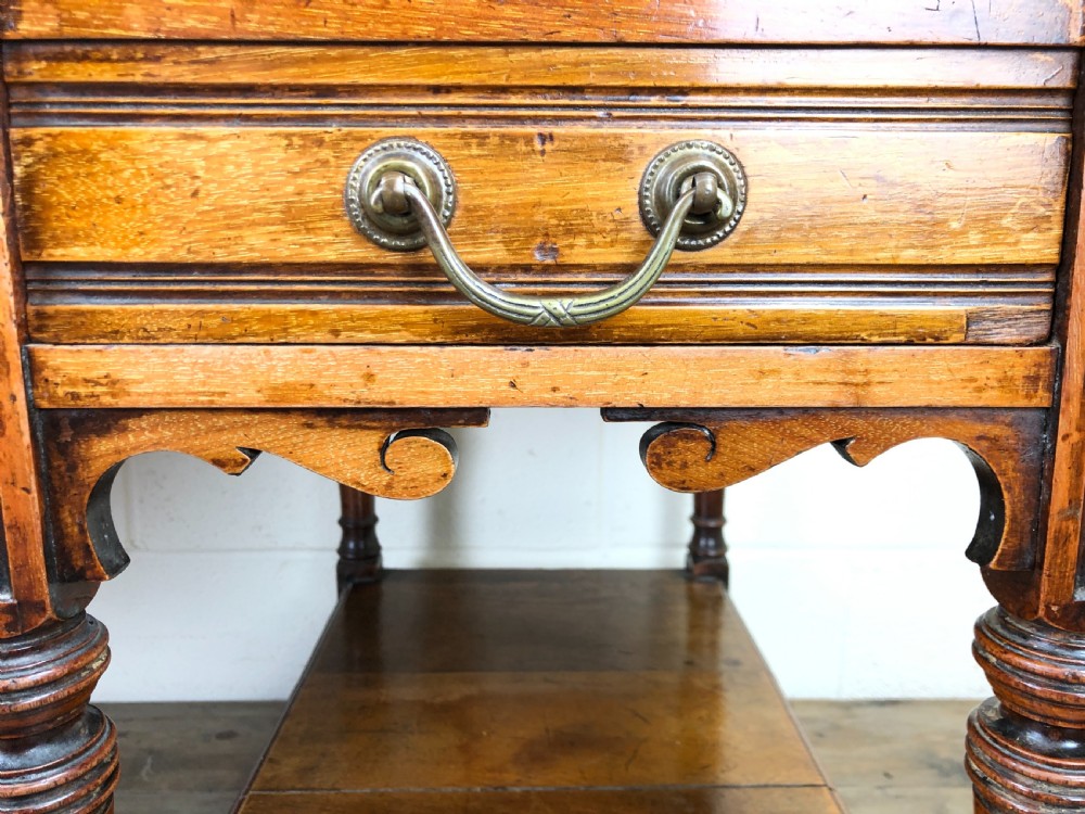 Antique Mahogany Kneehole Writing Desk View VIII